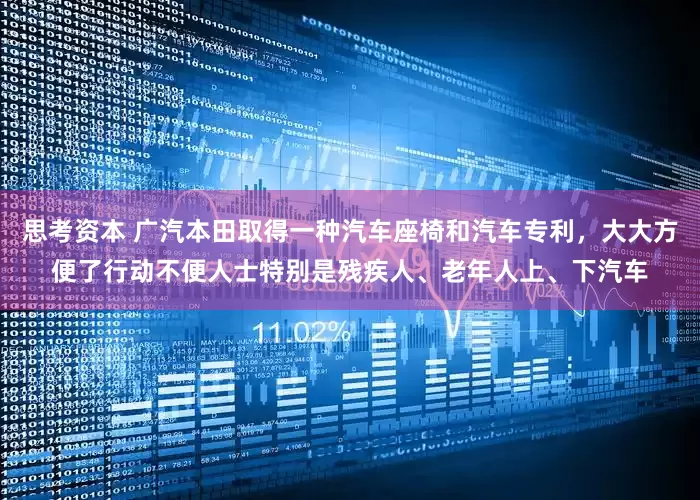 思考资本 广汽本田取得一种汽车座椅和汽车专利，大大方便了行动不便人士特别是残疾人、老年人上、下汽车