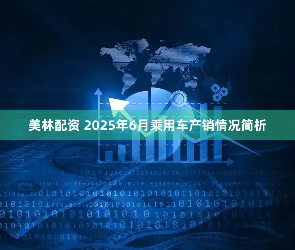 美林配资 2025年6月乘用车产销情况简析