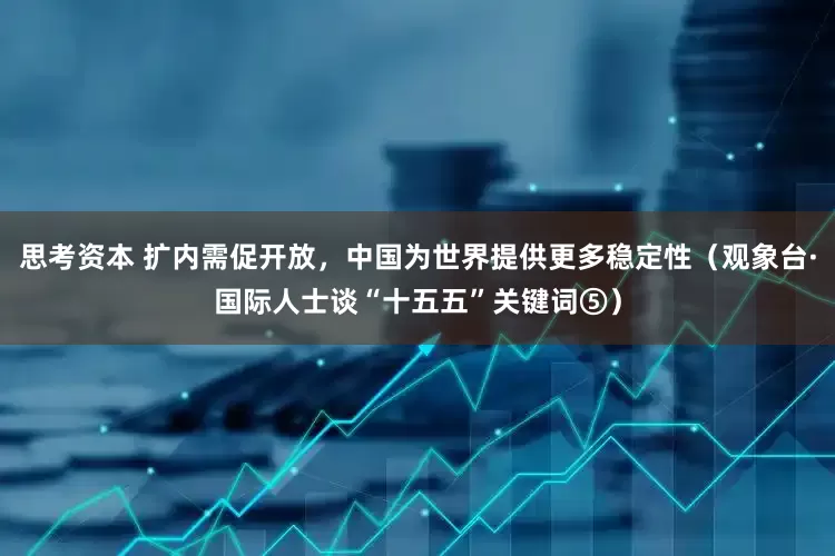 思考资本 扩内需促开放,中国为世界提供更多稳定性(观象台·国际人士谈“十五五”关键词⑤)